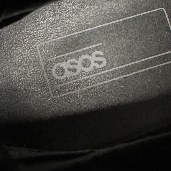 ASOS DESIGN Men’s Cuban Heel Black Leather Harness Boots 10 / EU 43 / UK 9 - Picture 12 of 13